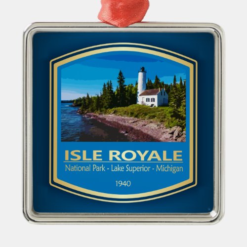 Isle Royale NP PF1 Metal Ornament