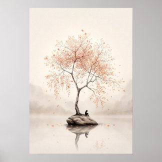 Isle Solitude — Autumn Reflection Poster