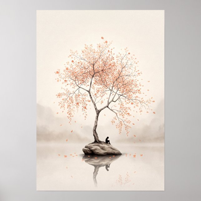 Isle Solitude — Autumn Reflection Poster (Front)