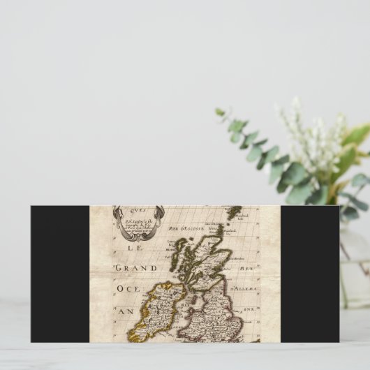 Isles Britanniques - 1700 Nicolas Fils Sanson Map (Standing Front)