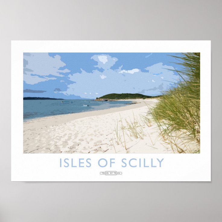 Isles of Scilly Railway Poster Zazzle
