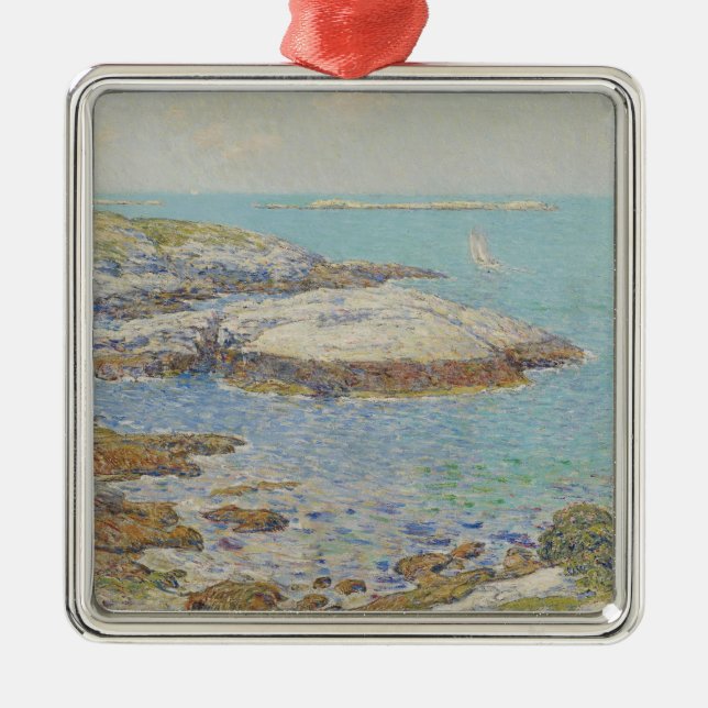 Isles of Shoals, 1899 (oil on canvas) Metal Ornament (Front)