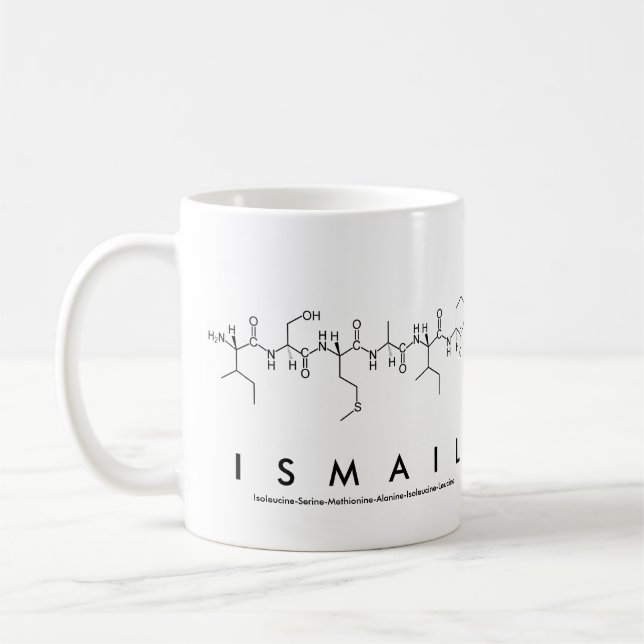 Ismail peptide name mug (Left)