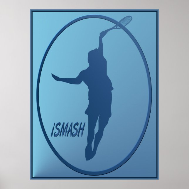 iSMASH Tennis framed Poster (Front)