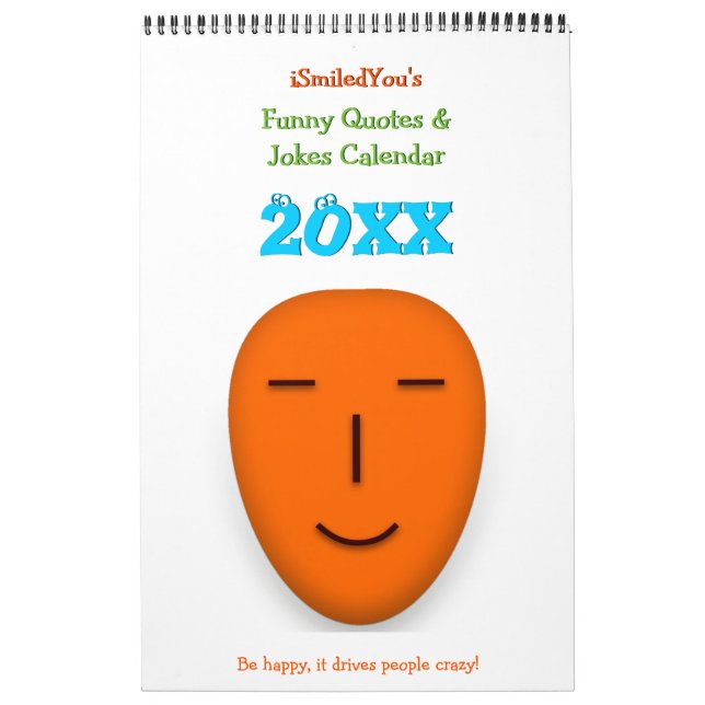 iSmiledYou Funny Quotes & Jokes 2026 New Year Wall Calendar (Cover)