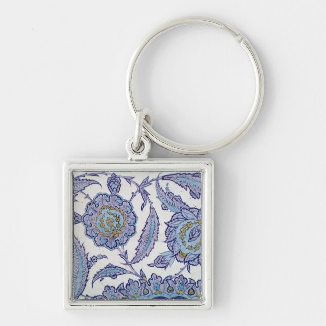 Isnik earthenware tile, c.1520-50 keychain (Front)