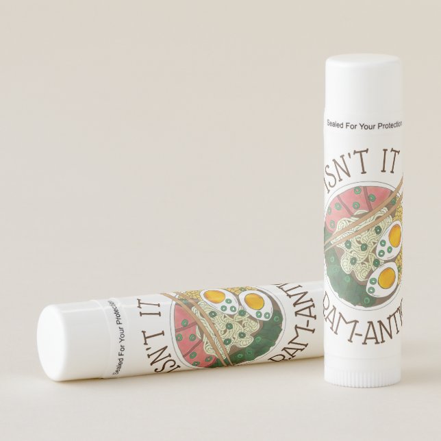 Isn't It Ram-antic Japanese Food Ramen Noodles Lip Balm (Front)