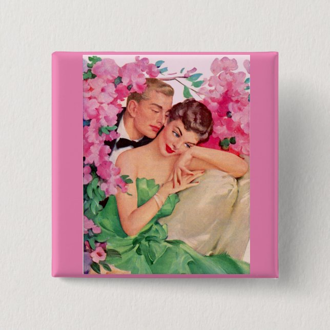 Isn't It Romantic Pinback Button (Front)