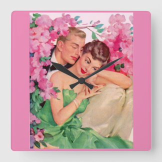 Isn't It Romantic Square Wall Clock