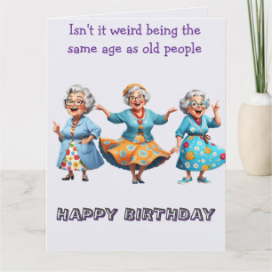 Isn't it weird ... birthday personalized card
