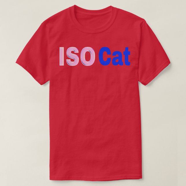 ISO Cat Front TShirt (Design Front)