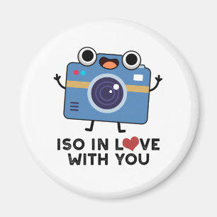 ISO In Love With You Funny Camera Pun  Magnet