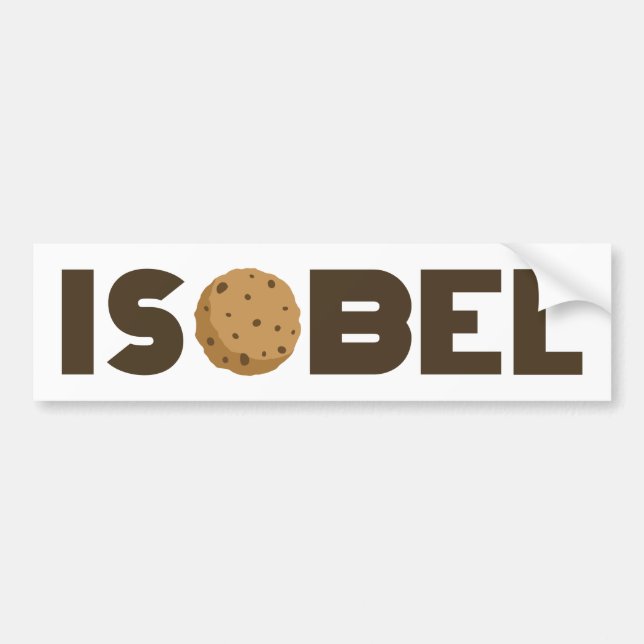 Isobel cookie bumper sticker (Front)