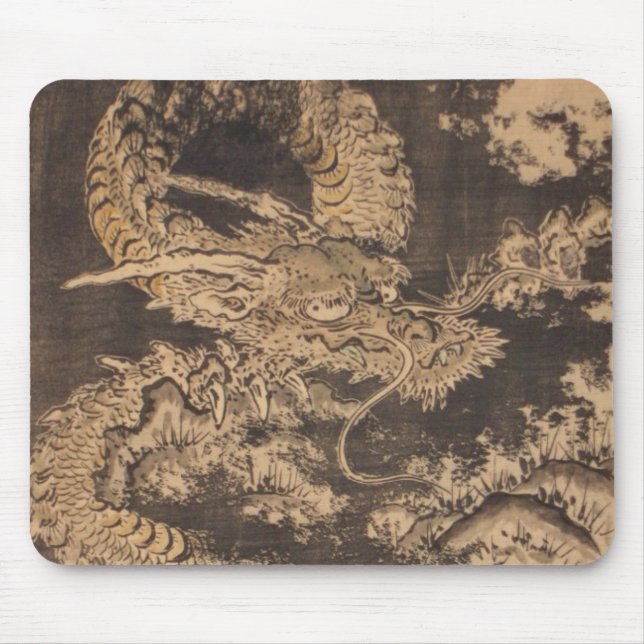 Isoda Koryusai Dragon Mouse Pad (Front)