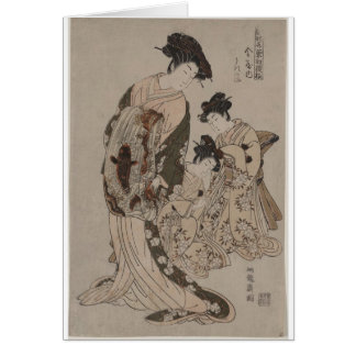 Isoda Koryusai Japanese Print Cards