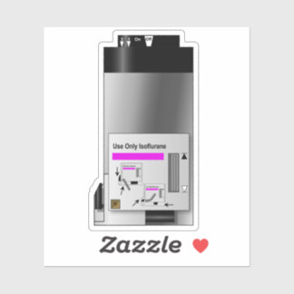 Isoflurane Vaporizer Anesthesia Sticker