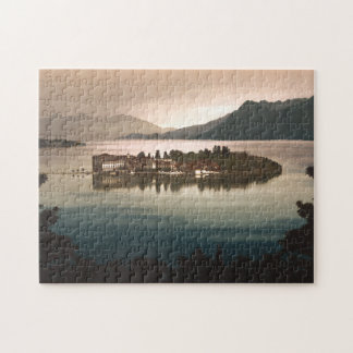 Isola Bella by Moonlight, Lake Maggiore, Italy Jigsaw Puzzle