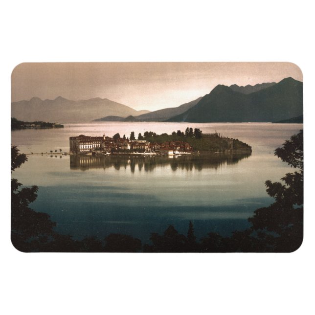 Isola Bella by Moonlight, Lake Maggiore, Italy Magnet (Horizontal)