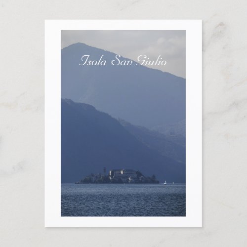 Isola San Giulio Lake Orta Italy Postcard