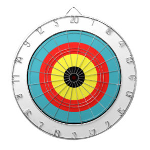 Isolated Archery Target Dart Board