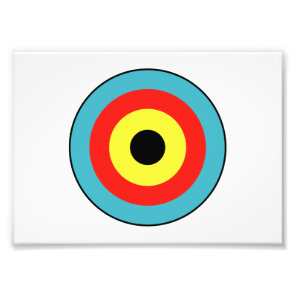 Isolated Archery Target Photo Print