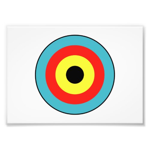 Isolated Archery Target Photo Print