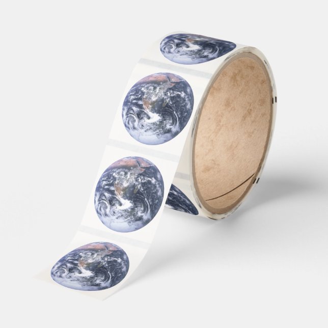Isolated Earth Vintage Space Photo Classic Round Sticker (Roll)
