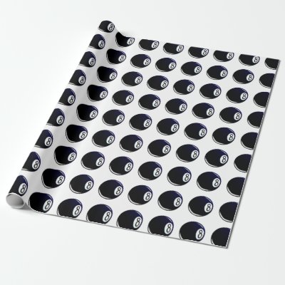 Isolated Eight Ball Wrapping Paper