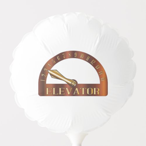 Isolated Elevator Floor Indicator Balloon