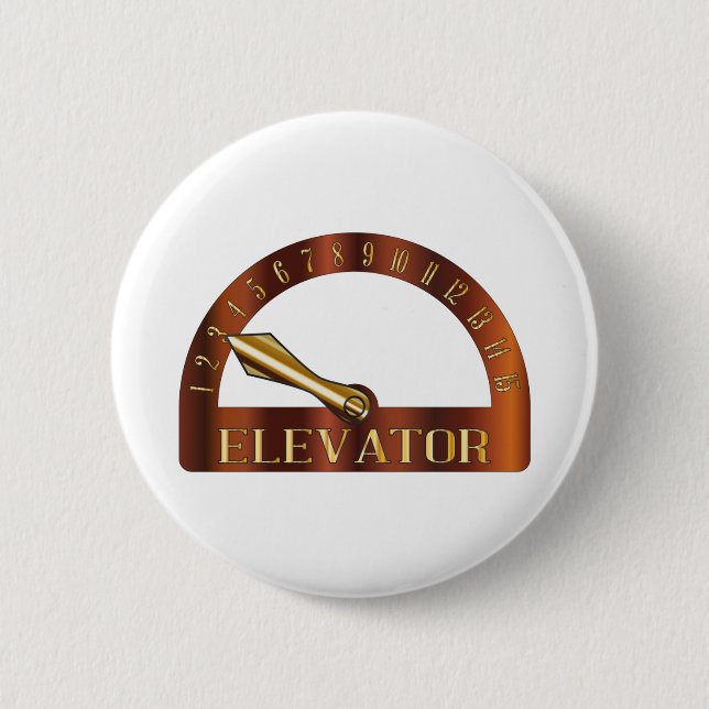 Isolated Elevator Floor Indicator Button (Front)