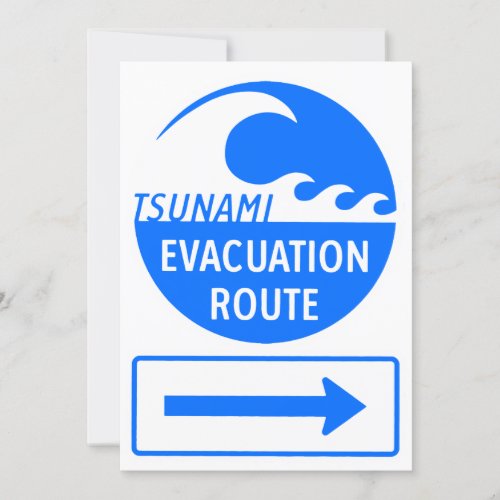 Isolated evacuation Route Highway sign Invitation