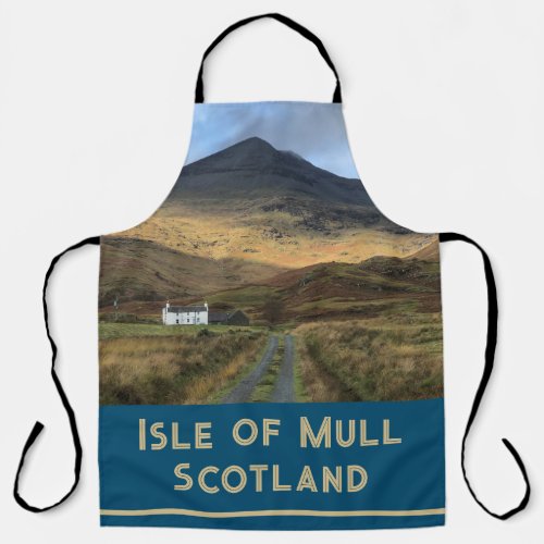 Isolated Farmhouse on the Isle of Mull Scotland Apron