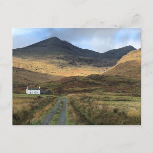 Isolated Farmhouse on the Isle of Mull Scotland Postcard