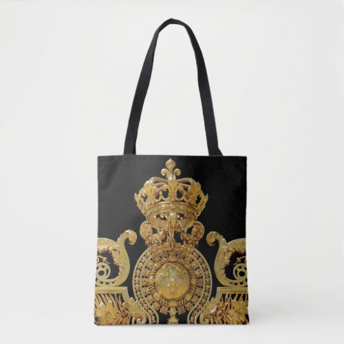 Isolated Golden gate of Versailles castle _ France Tote Bag