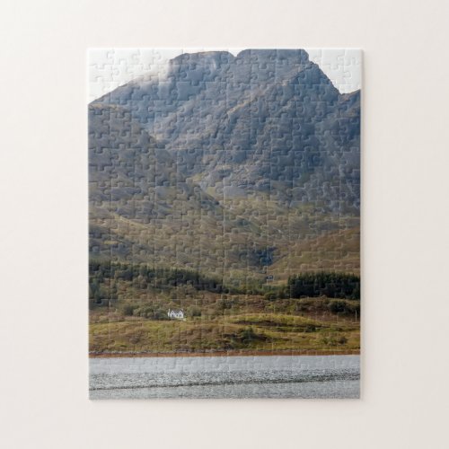 Isolated house on Isle of Skye in Scotland Jigsaw Puzzle