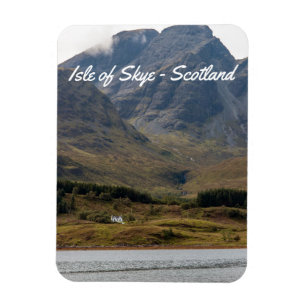 Isolated house on Isle of Skye in Scotland Magnet