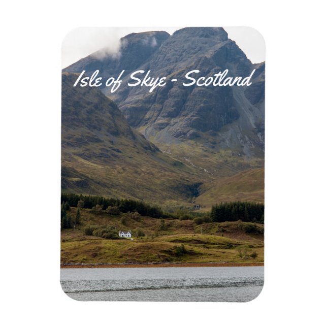 Isolated house on Isle of Skye in Scotland Magnet (Vertical)