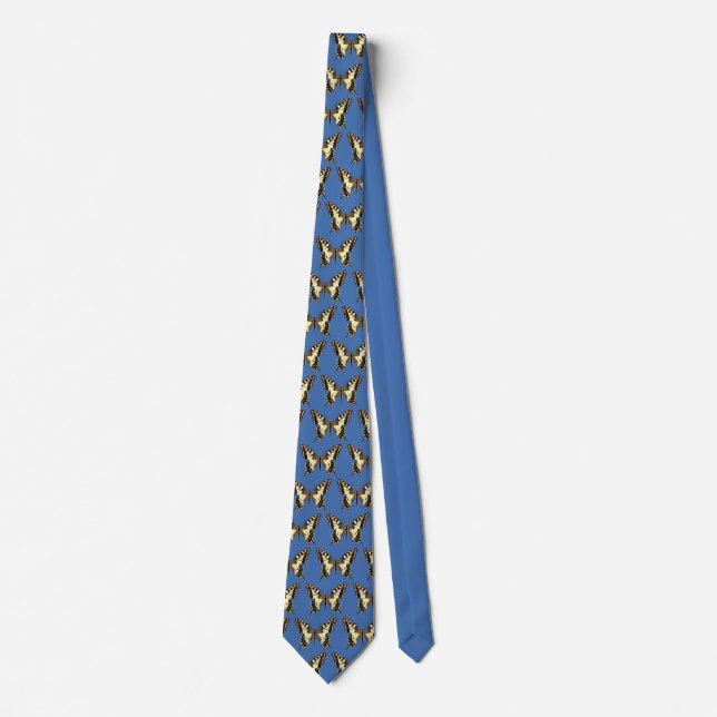 Isolated swallowtail butterfly PNG Neck Tie (Front)