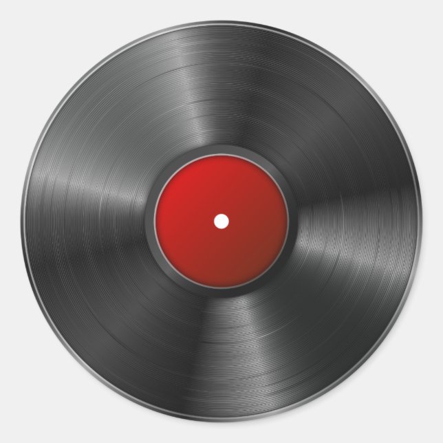 Isolated Vinyl record Classic Round Sticker (Front)