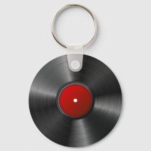 Isolated Vinyl record Keychain