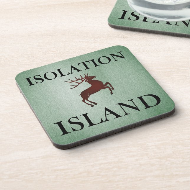 Isolation Island Clue Beverage Coaster (Left Side)