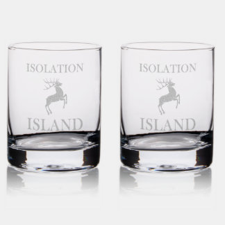Isolation Island Clue Rocks Glass