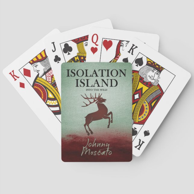 Isolation Island Deer Design Poker Cards (Back)