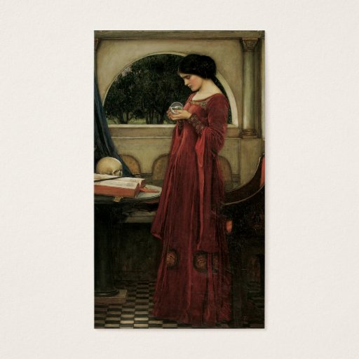 Customizable Isolde and Crystal Ball 1902 Business Cards