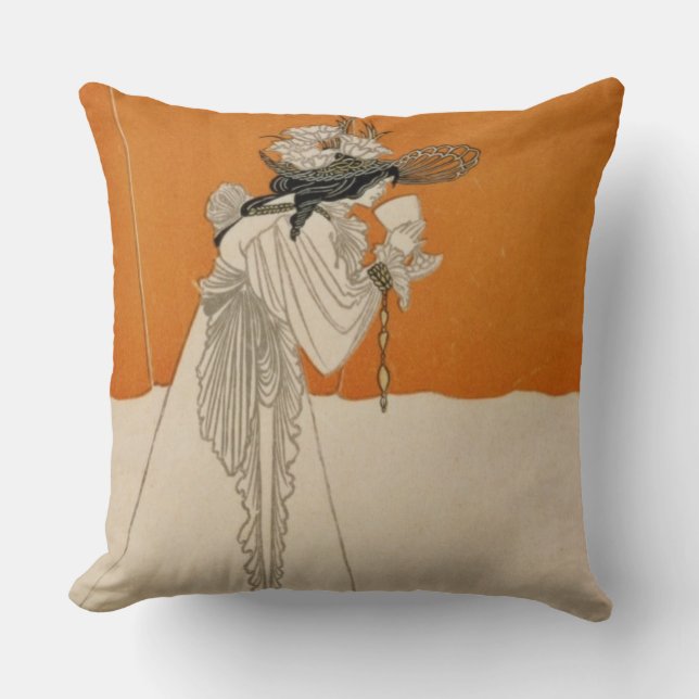Isolde, illustration from 'The Studio', 1895 (lith Throw Pillow (Front)