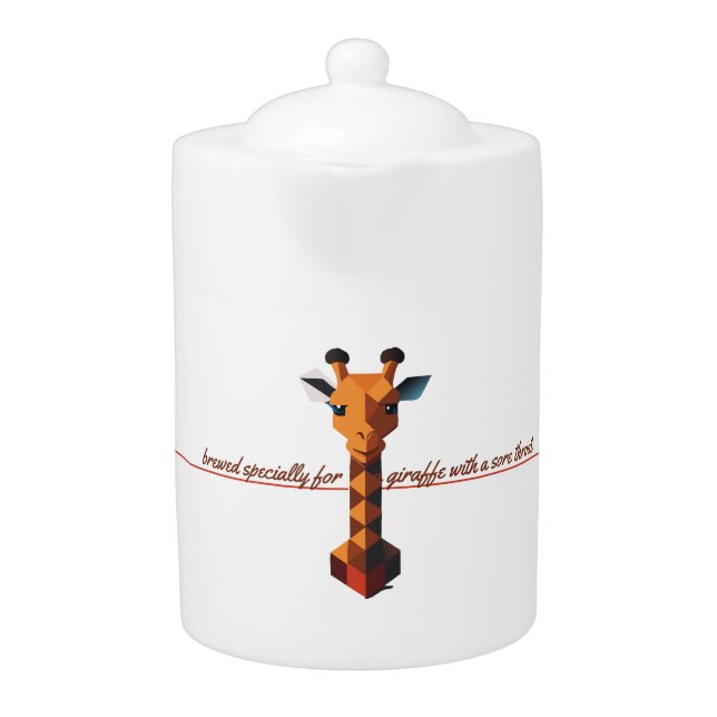 Isometric Giraffe Teapot (Front)