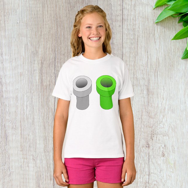 Isometric Pipes Girls T-Shirt (Creator Uploaded)