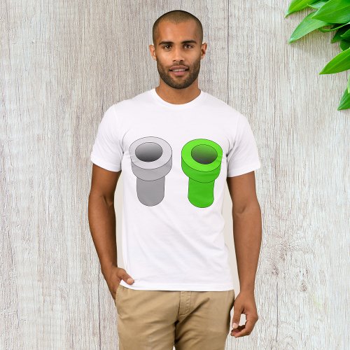 Isometric Pipes Mens T_Shirt