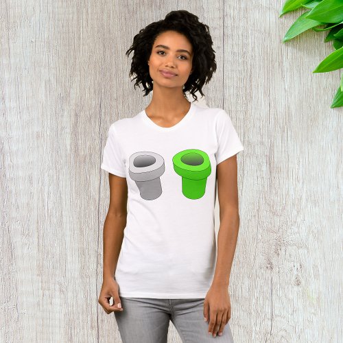 Isometric Pipes Womens T_Shirt