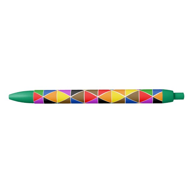 Isometric Rainbow Triangles Pen (Front)